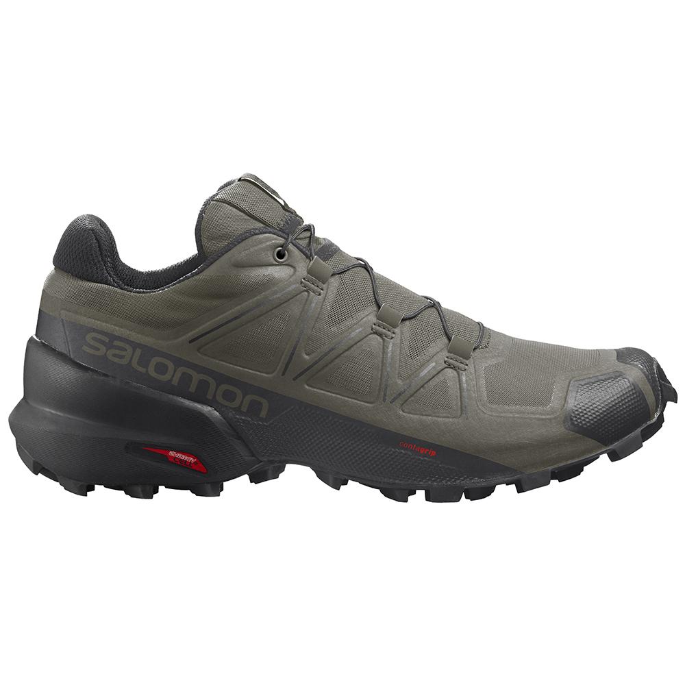 Chaussures De Trail Running Salomon Homme Vert Olive - Salomon SPEEDCROSS 5 - France (4206-FPBSG)